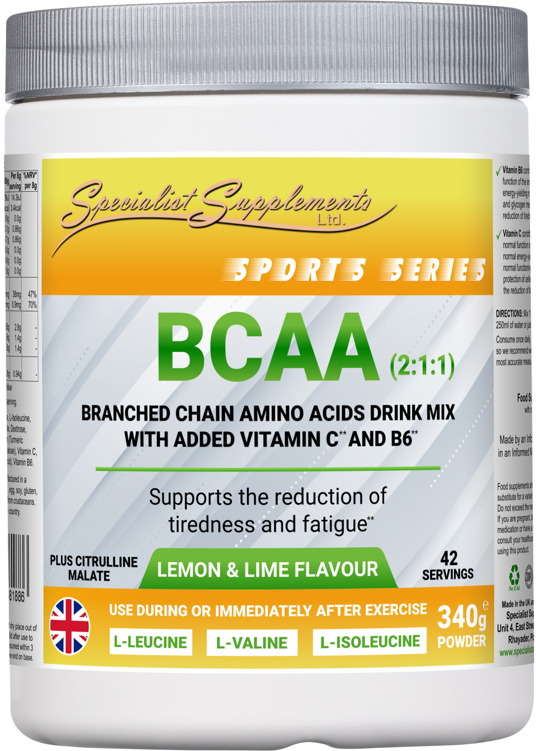 Branched-chain amino acid, vitamin, BCAA