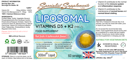 LIPOSOMAL Vitamins D3 + K2