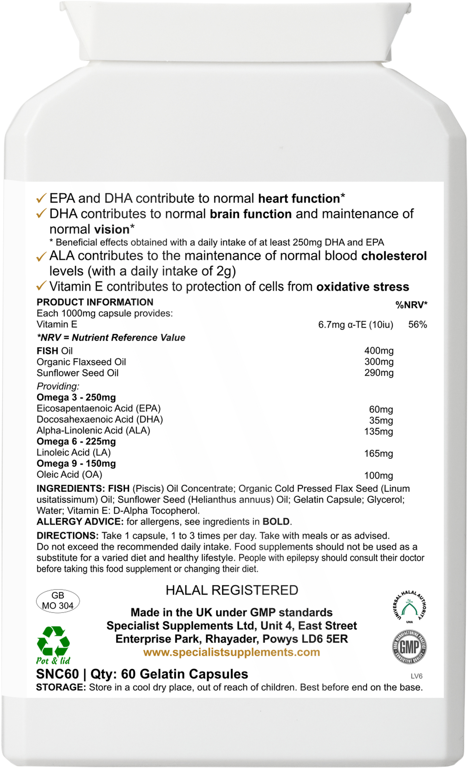 Omega 3-6-9 Oils