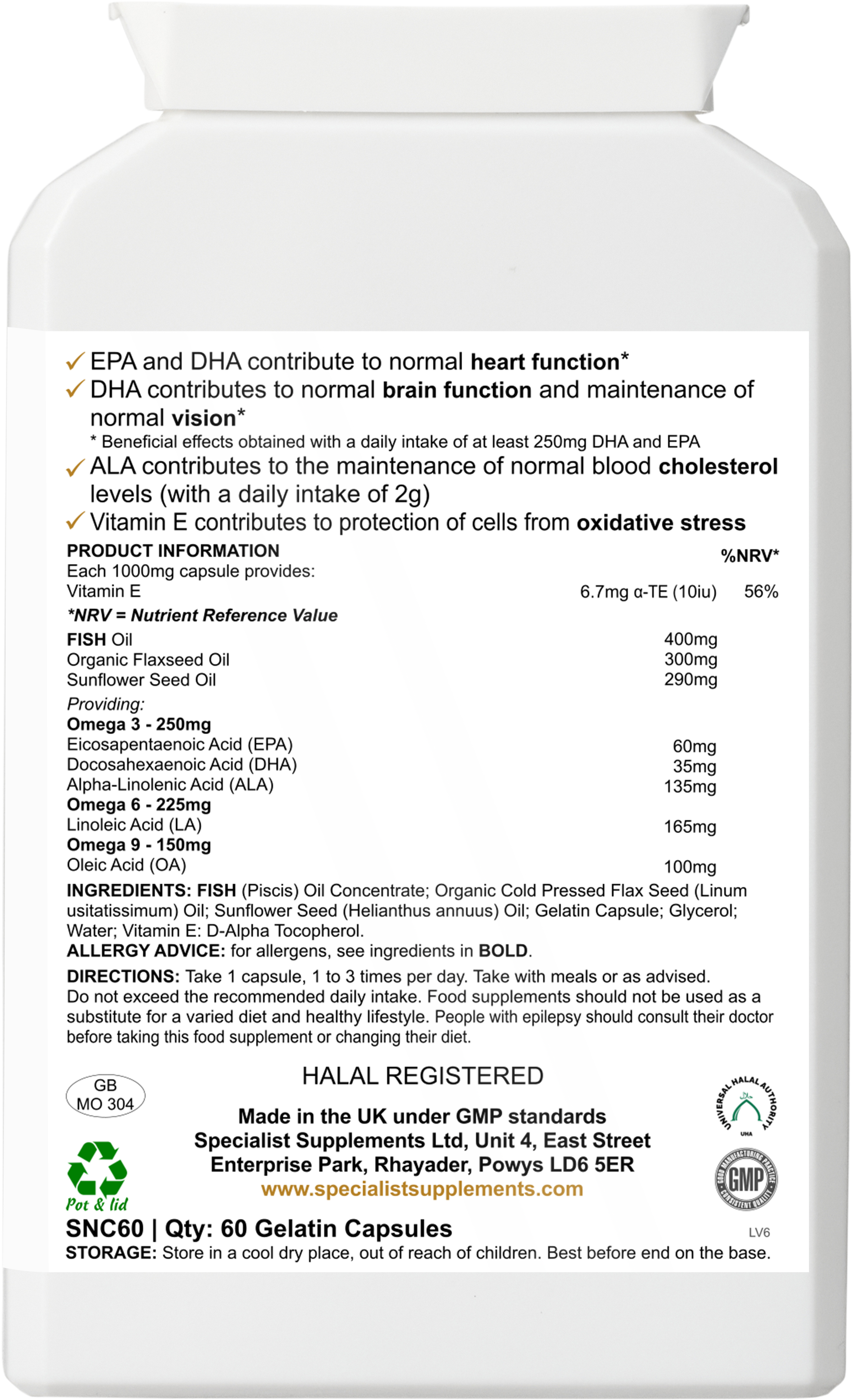 Omega 3-6-9 Oils